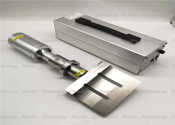 হিমায়িত মাংসের জন্য 20kz আল্ট্রাসোনিক কাস্টমাইজড প্রস্থের সাথে খাদ্য গ্রেড টাইটানিয়াম কাটিং ফলক